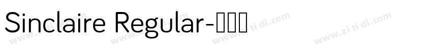 Sinclaire Regular字体转换